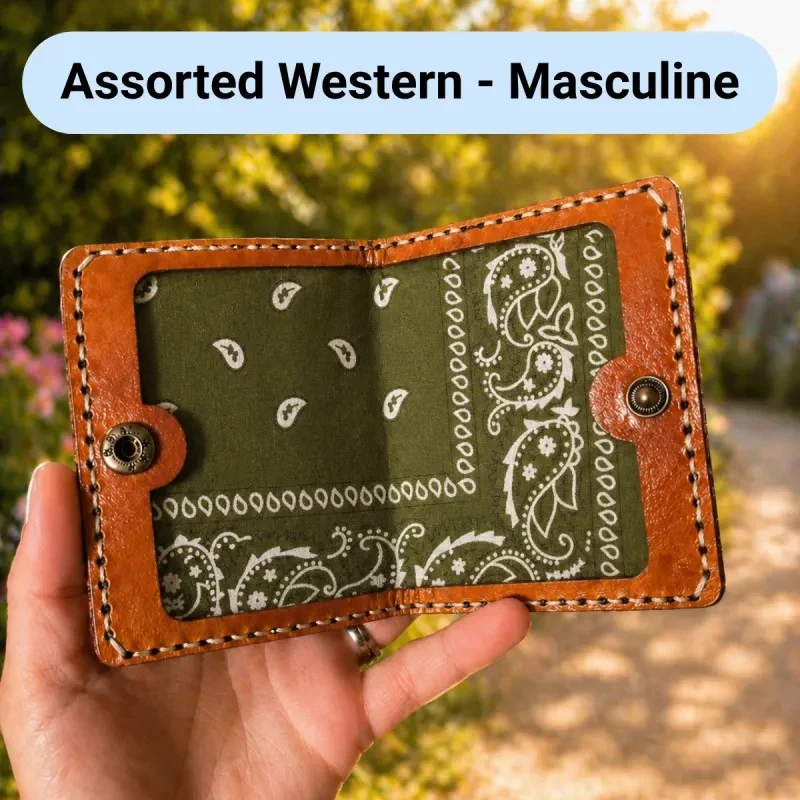 Open Pocket Verse with an olive green paisley interior