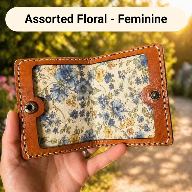 Open Pocket Verse with a blue and yellow floral print interior